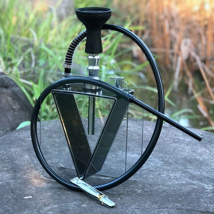 Acrylic inverted triangle hookah