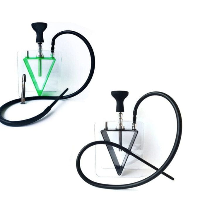 Acrylic inverted triangle hookah