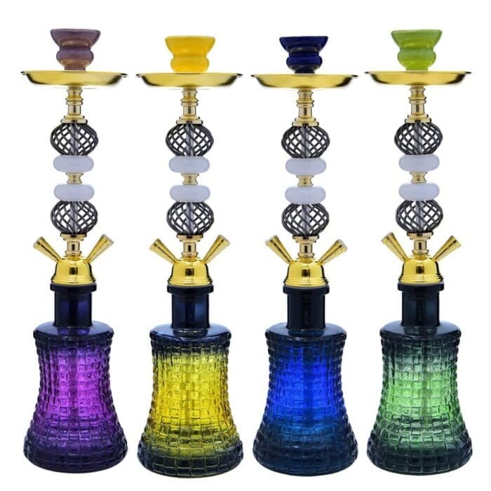 2 Hoses Glass Hookah Pipe Wholesale