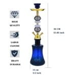 2 Hoses Glass Hookah