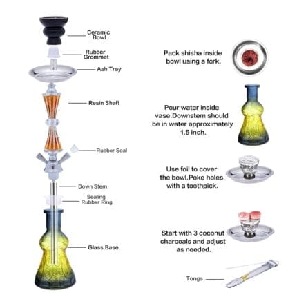2 Hoses Prime Hookah Wholesale
