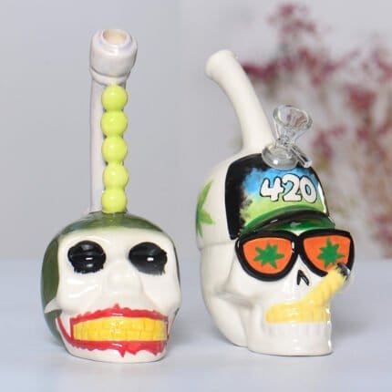 3d Skull Ceramic Bong Wholesale
