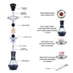 4 Hoses Glass Hookah Pipe Wholesale