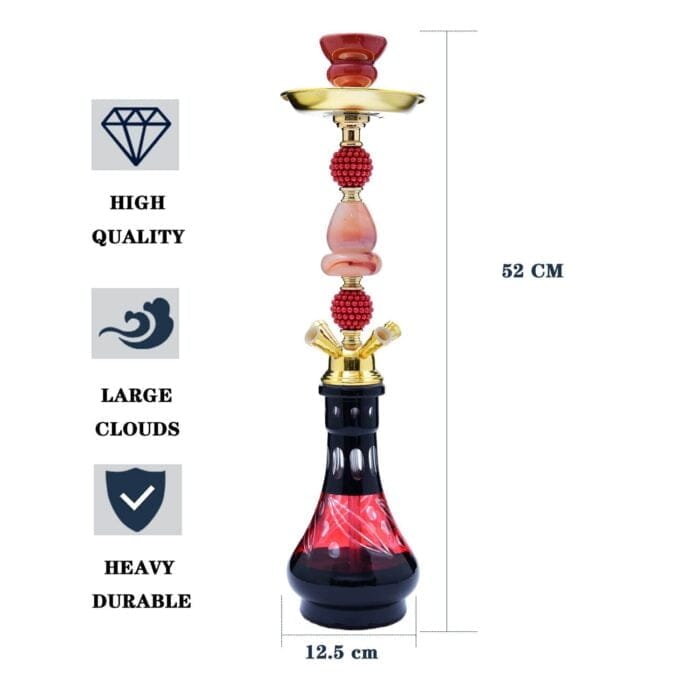 4 Hoses Glass Hookah Pipe Wholesale
