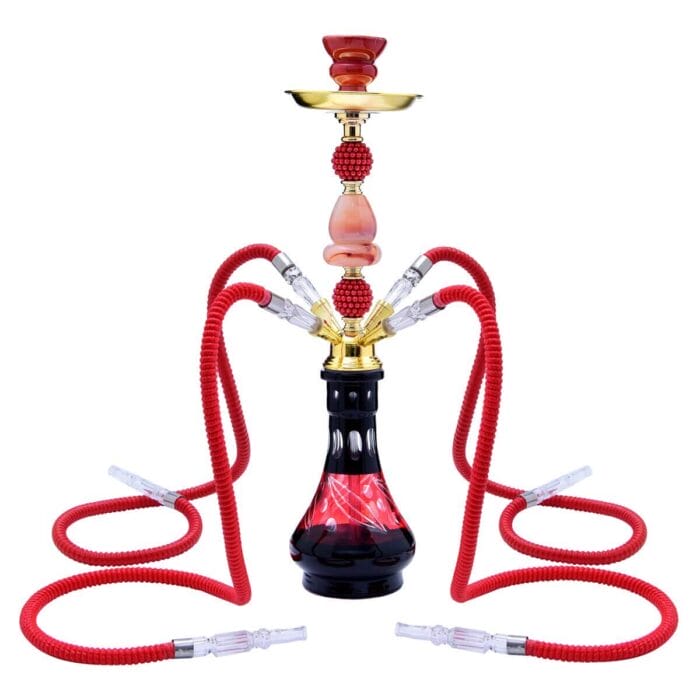 4 Hoses Glass Hookah Pipe Wholesale