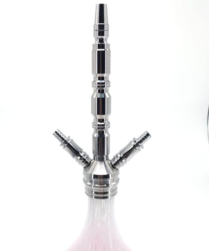 Pink medium double -tube water cigarette pot wholesale