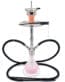 Pink medium double -tube water cigarette pot wholesale