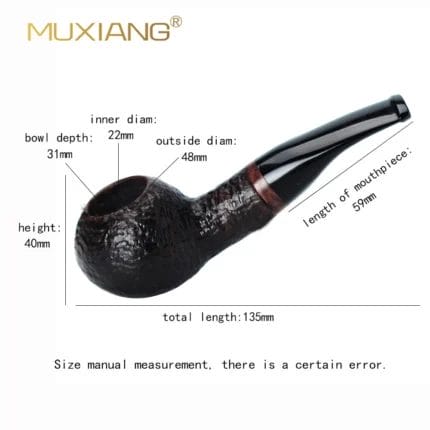 Black Handmade Sandblasting Pipe