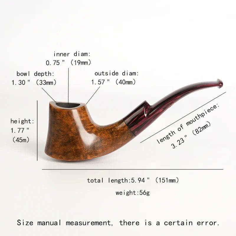 Handmade Briar Volcano Pipe