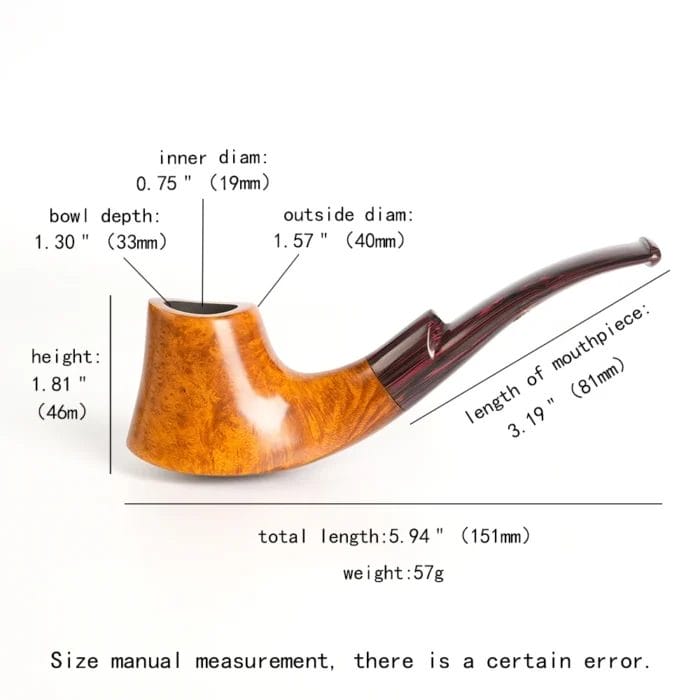 Handmade Briar Volcano Pipe