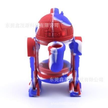 Robot Shaped Mini Silicone Bong Wholesale