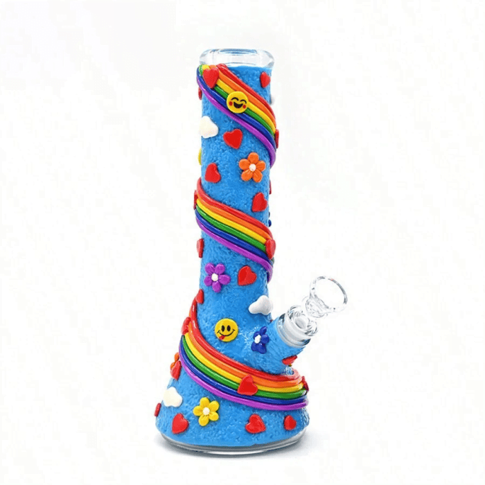 rainbow glass bong