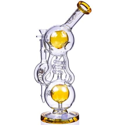 Wholesale Of 12-Inch Double Sphere Glass Bongs