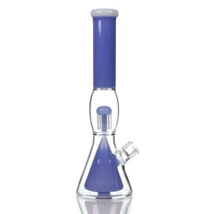 Clear Beaker Bongs With Dual Percolators Wholesale