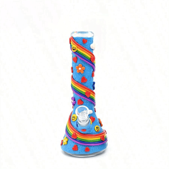 rainbow glass bong