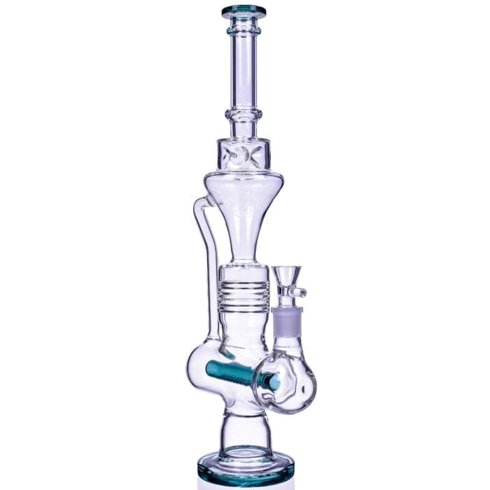 Clear Glass Bong With Multi-Chamber Filtration