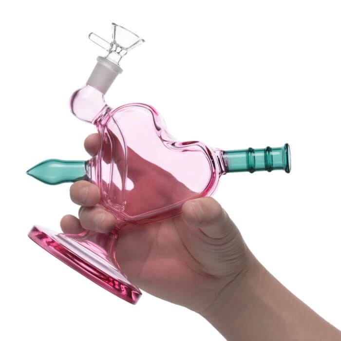 Heart-Shaped Glass Bong Wholesale