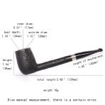 Black Sandblasted Canadian Style Pipe