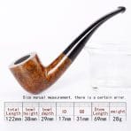 Rustic Bent Billiard Pipe with Deep Chamber