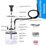 Bulk Modern Acrylic Hookah Set Wholesale
