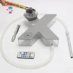 Bulk Portable X Style Hookah Shisha Set with LED Lights