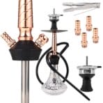 17.5" Glass Hookah Set With Shisha Accessories Wholesale