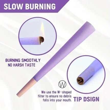 Purple Natural Unrefined Rolling Paper Wholesale