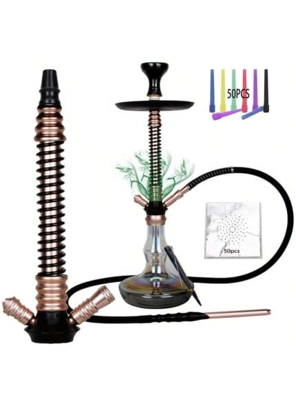 Bulk Wholesale Large Size Aluminum Hookah With Silicone Hose