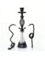 Bulk wholesale Matte Black Medium-Sized Double-Hose Hookah Set