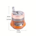 Customized Wholesale Hand Crank Weed Grinder With Kief Catcher