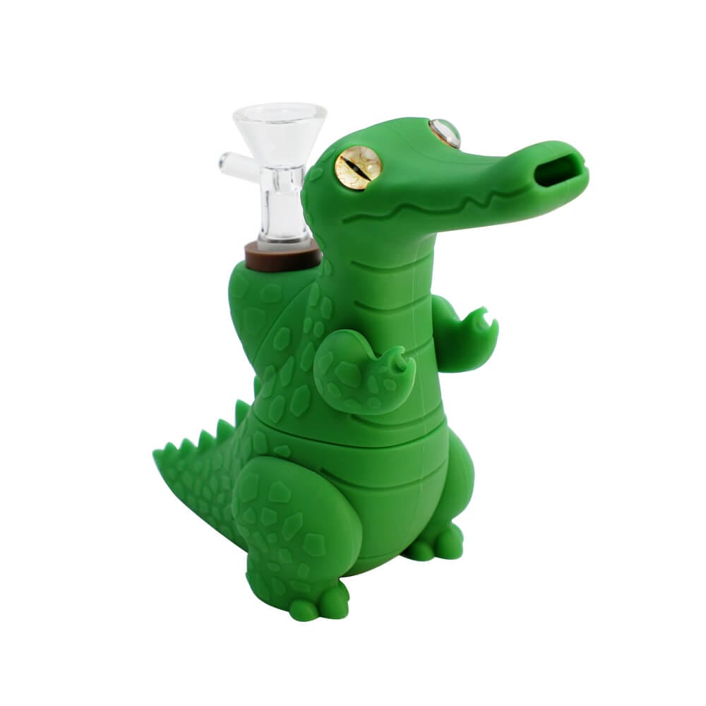 Cartoon Crocodile Silicone Bong Wholesale