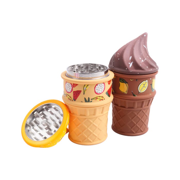 2025 New Ice Cream Cone Marijuana Grinder Wholesale